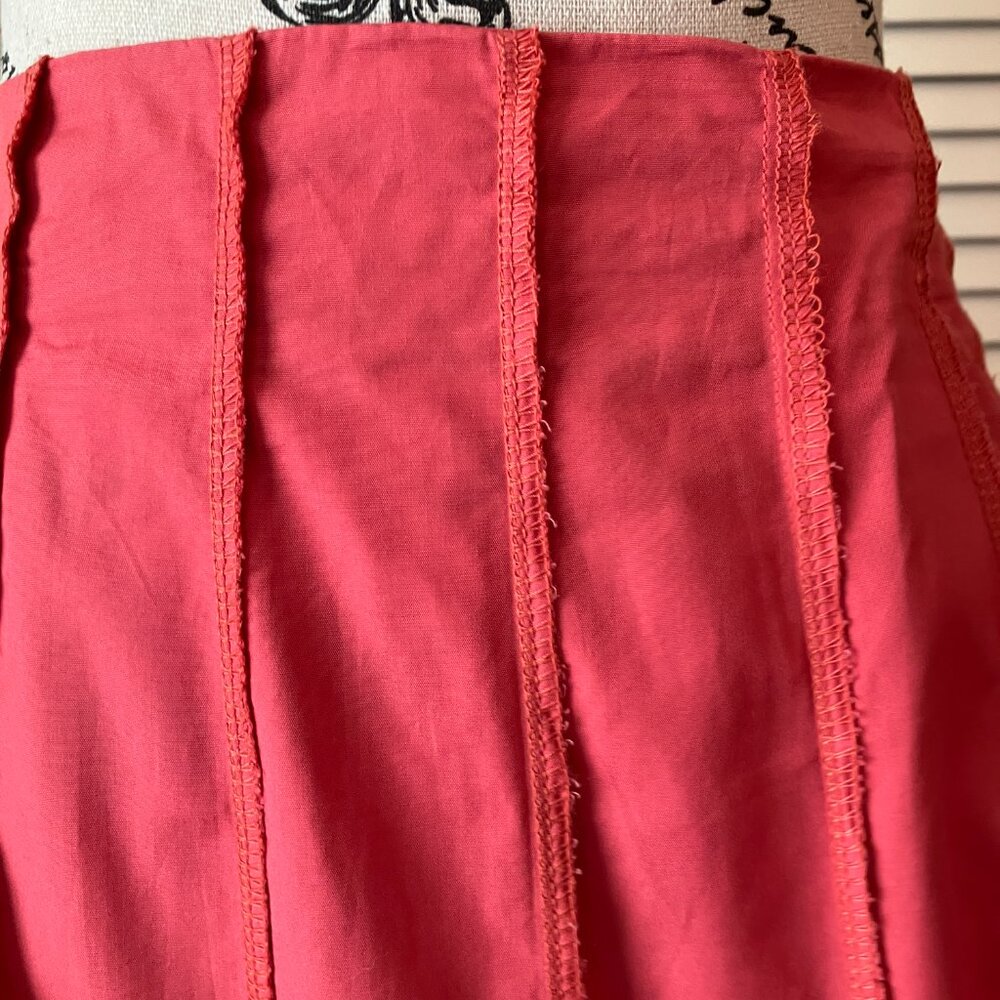Two Star Dog 16-panel flippy coral midi skirt - Picture 8 of 10